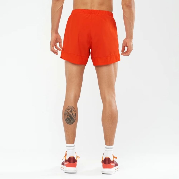 Red Salomon Cross Rebel 5'' Men's Shorts | PH 29605S